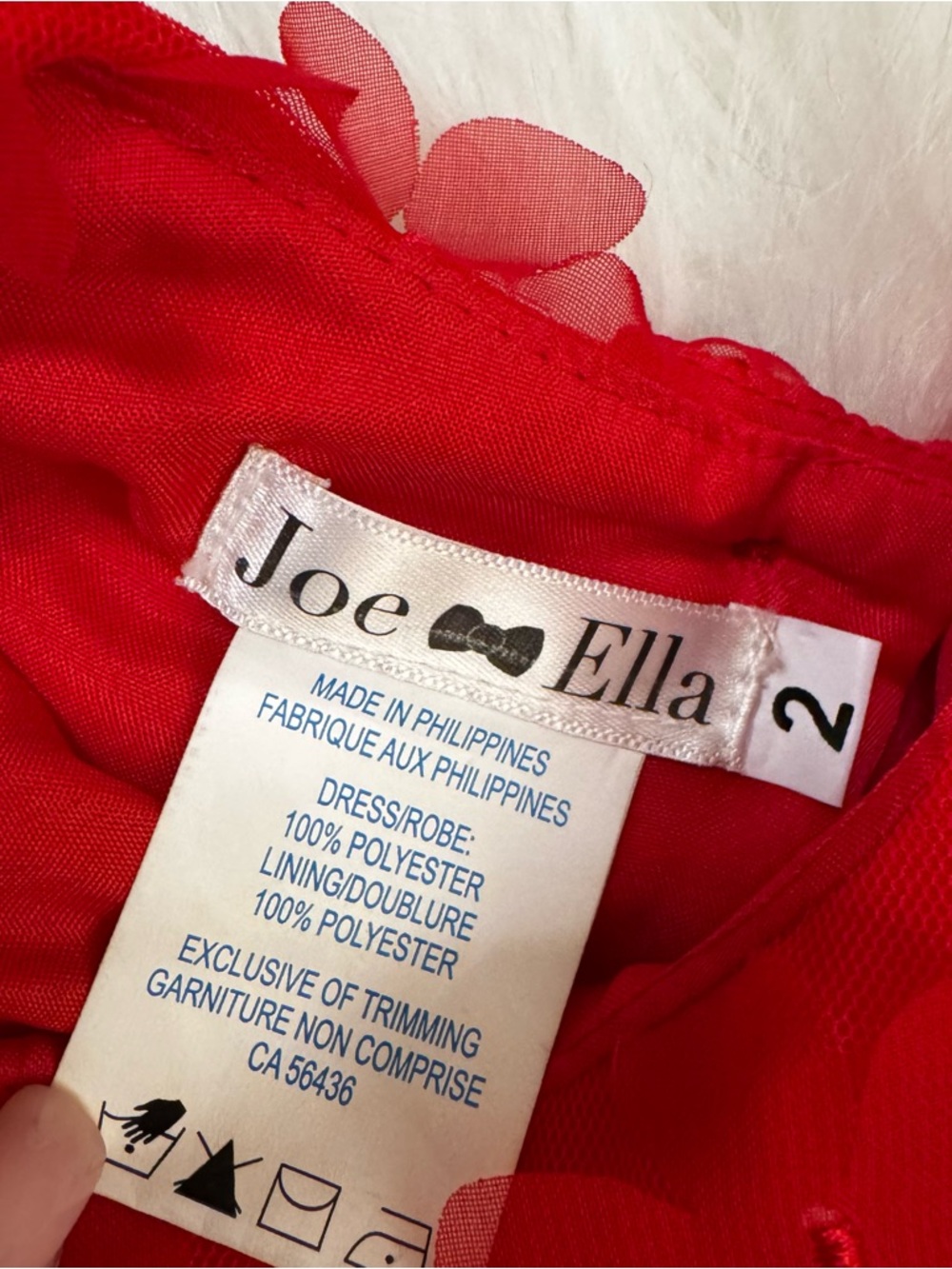 Joe & Ella Red Dress 4T | Classic Party Holiday Dress Girls - Picture 4 of 11